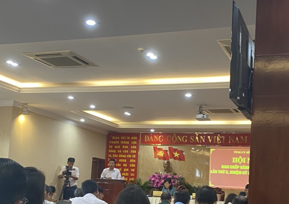 Chủ Trì Hội nghị Đ/c Nguyễn Mạnh Cường Ủy viên Trung ương Đảng, Bí thư Tỉnh ủy 